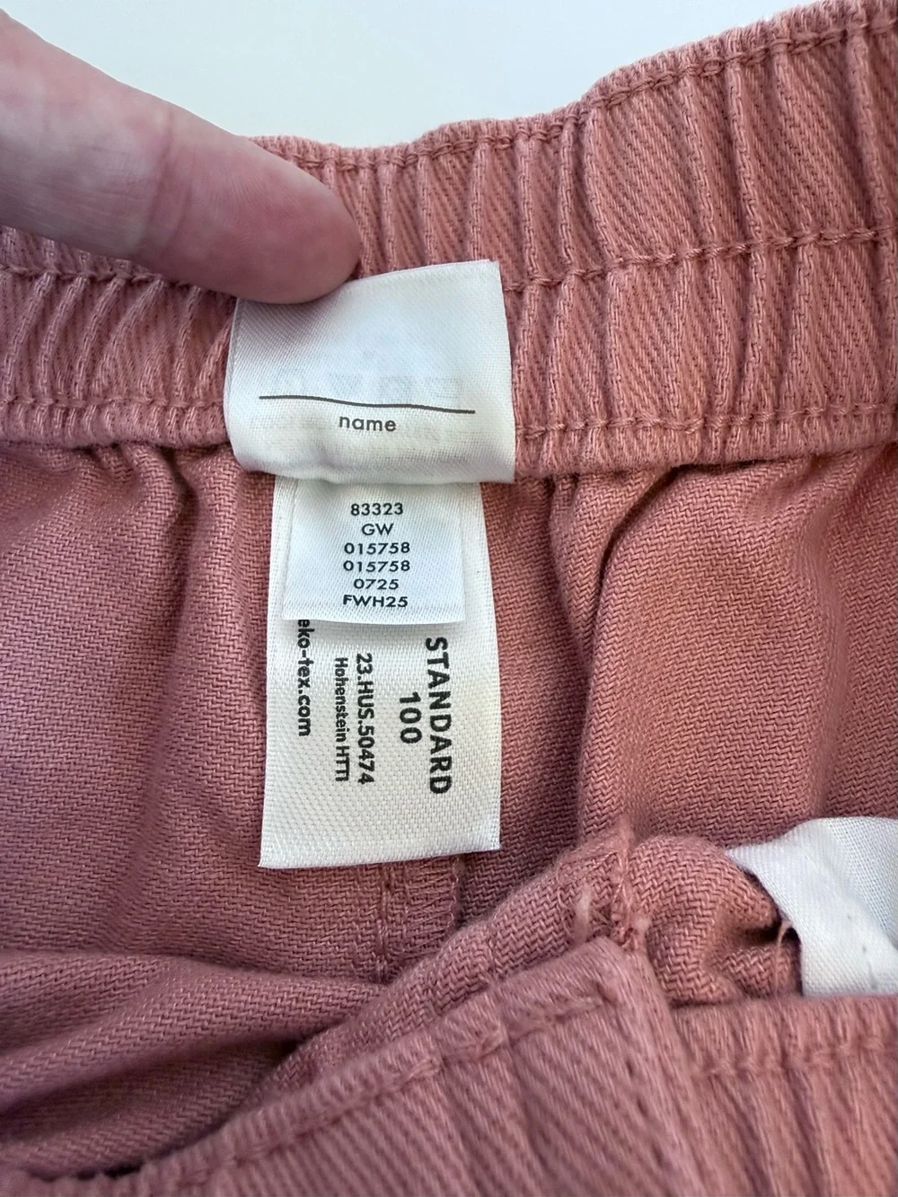 Hanna Andersson Kids Relaxed Pull-On Twill Barrel Pants in Rose Dawn